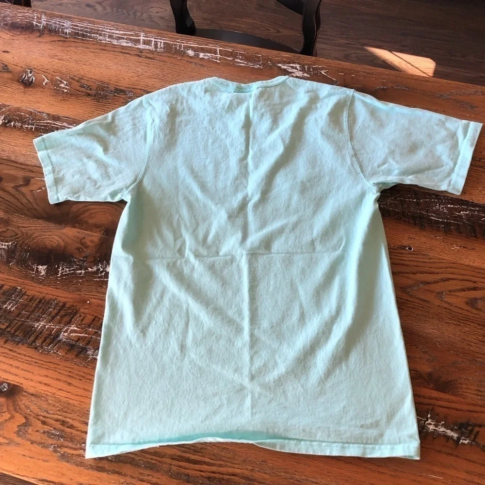 Champion Vintage Flock Print Logo T Shirt Sz M - Picture 3 of 12